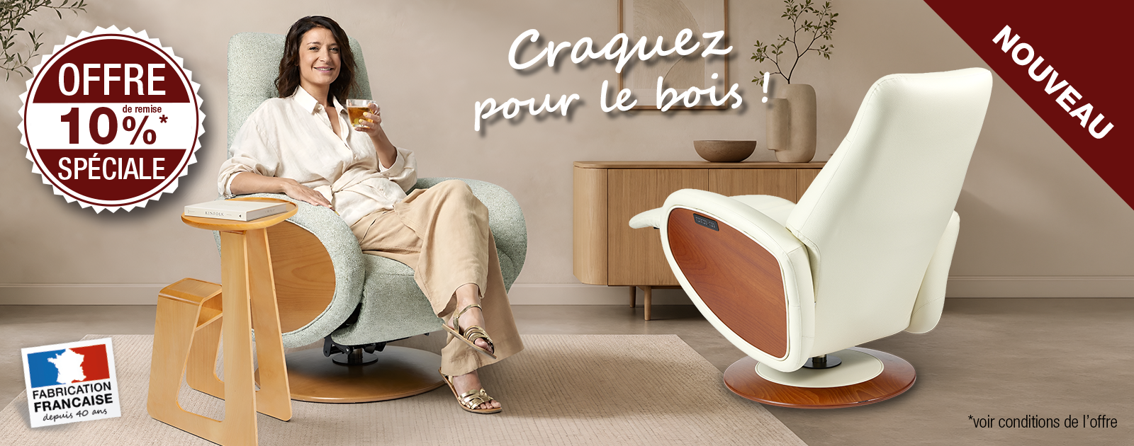 Craquez pour le bois et découvrez le nouvelle Oniks ainsi que la table Joan