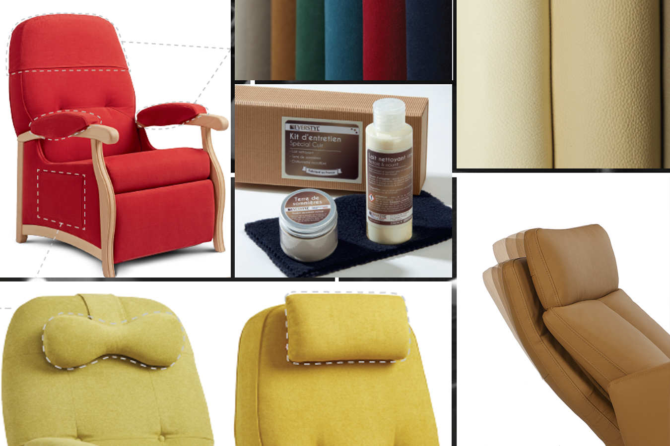 options et accessoires pour votre fauteuil relax
