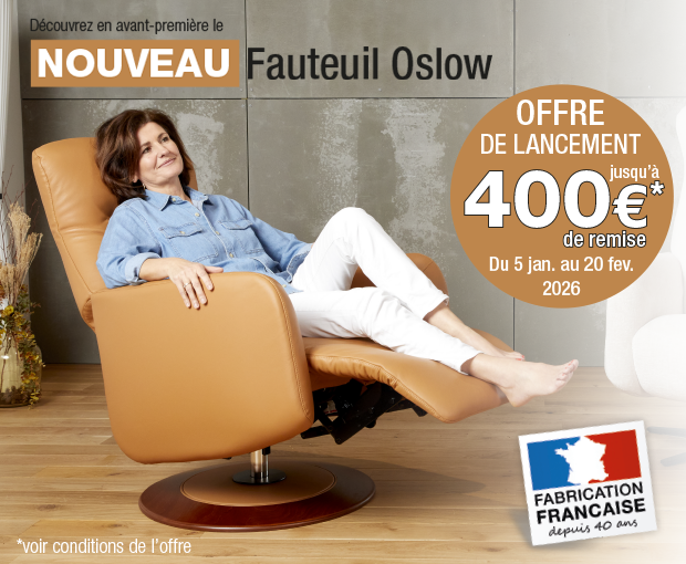 Découvrez Oslow, le nouveau fauteuil relax électrique signé Everstyl