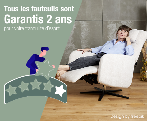 Fauteuils Everstyl® : nos garanties pour votre tranquillité d’esprit 